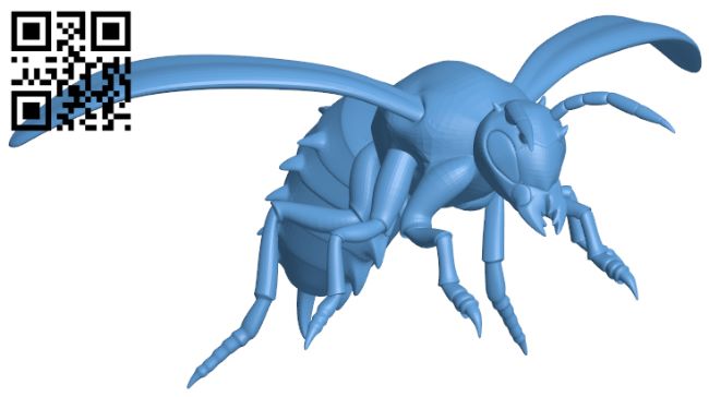 Wasp H007818 file stl free download 3D Model for CNC and 3d printer