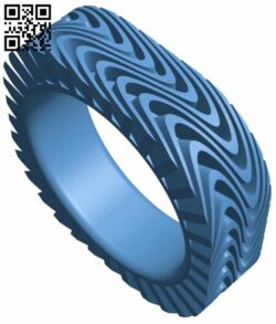 Wave ring H007819 file stl free download 3D Model for CNC and 3d printer