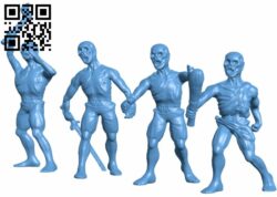 Zombies H007760 file stl free download 3D Model for CNC and 3d printer