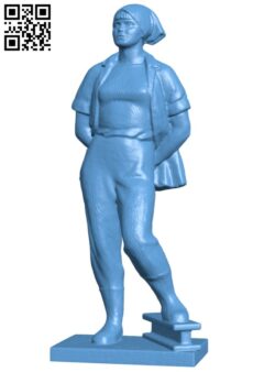 A woman builder H009101 file stl free download 3D Model for CNC and 3d printer