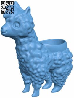 Alpaca egg cup H008841 file stl free download 3D Model for CNC and 3d printer