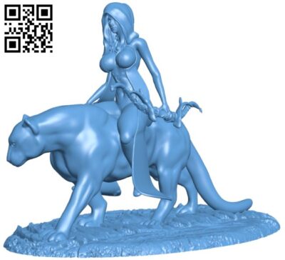 Amazon Panther Rider H008483 file stl free download 3D Model for CNC and 3d printer