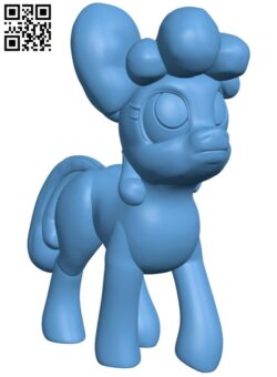 Apple Bloom – My Little Pony H009124 file stl free download 3D Model for CNC and 3d printer