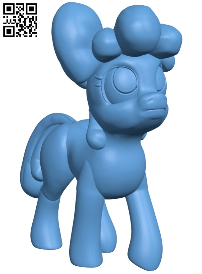 Apple Bloom - My Little Pony H009124 file stl free download 3D Model for CNC and 3d printer