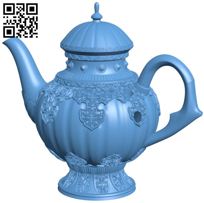 Assassin's Teapot H008484 file stl free download 3D Model for CNC and 3d printer