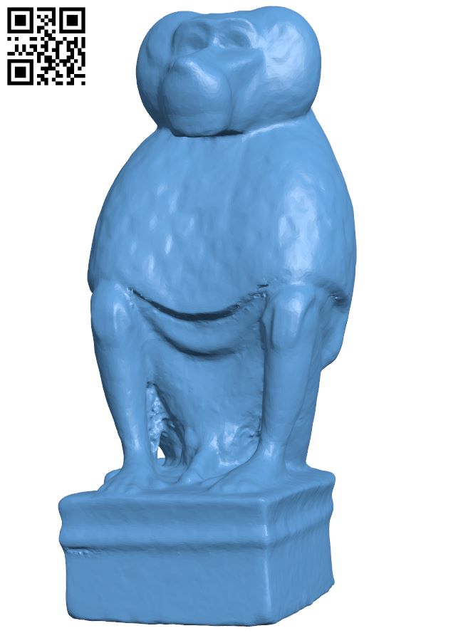 Baboon H008722 file stl free download 3D Model for CNC and 3d printer