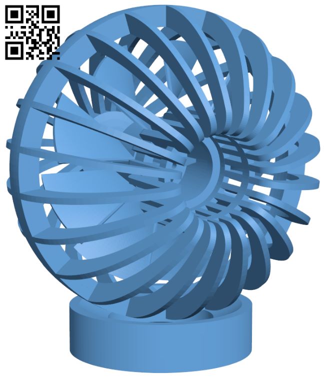 Ball Fan H008546 file stl free download 3D Model for CNC and 3d printer
