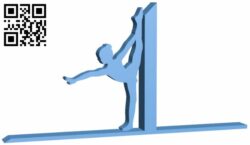 Ballerina Bookend – Dancer H008787 file stl free download 3D Model for CNC and 3d printer