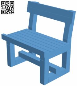 Bank card holder chair H008843 file stl free download 3D Model for CNC and 3d printer