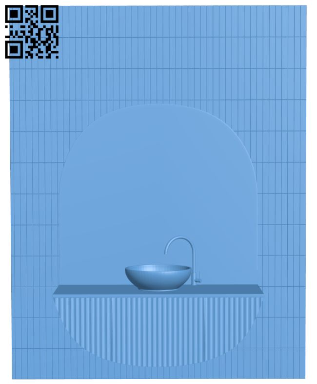 Bathroom H009025 file stl free download 3D Model for CNC and 3d printer