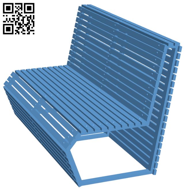 Bench H008844 file stl free download 3D Model for CNC and 3d printer