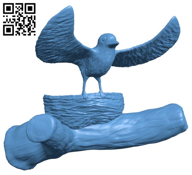 Bird of freedom H008724 file stl free download 3D Model for CNC and 3d printer