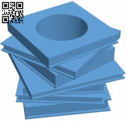 Books stack vase H008791 file stl free download 3D Model for CNC and 3d printer