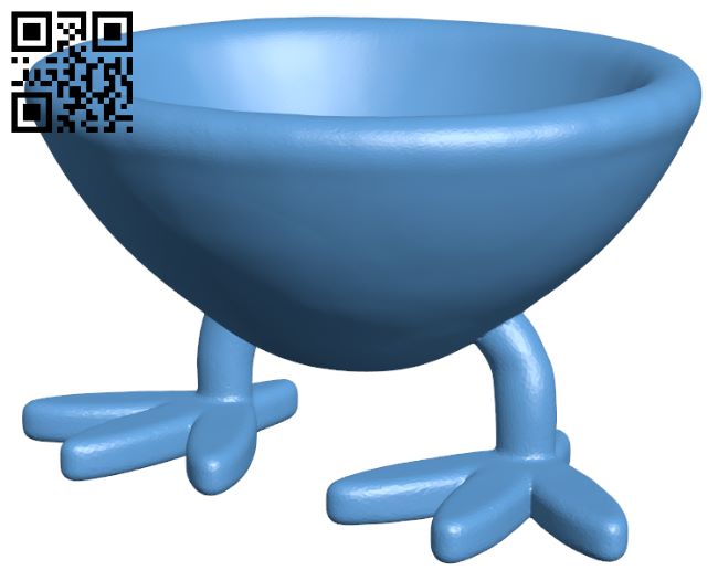 Bowl - Chicken legs H008608 file stl free download 3D Model for CNC and 3d printer