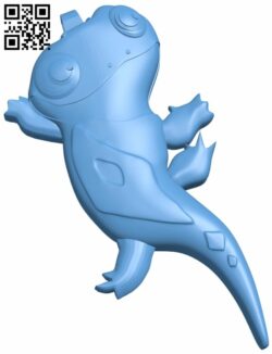 Bruni the salamander bag tag H008792 file stl free download 3D Model for CNC and 3d printer