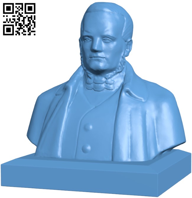 Bust of Moniuszko H009102 file stl free download 3D Model for CNC and 3d printer