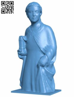 Bust of an angel with a book H008793 file stl free download 3D Model for CNC and 3d printer