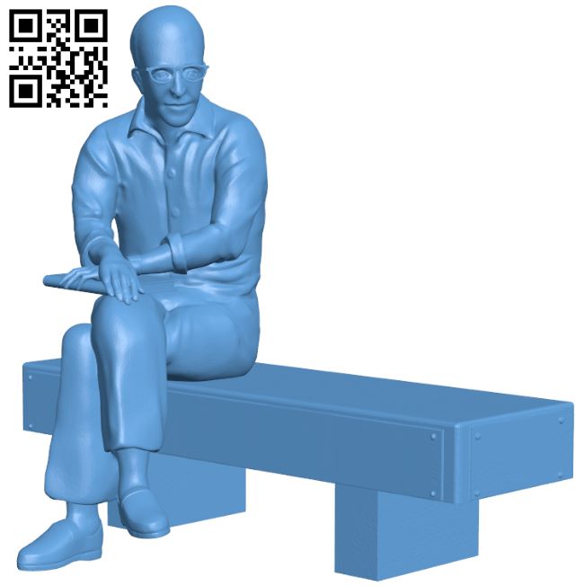 Carlos Drummond de Andrade H008849 file stl free download 3D Model for CNC and 3d printer