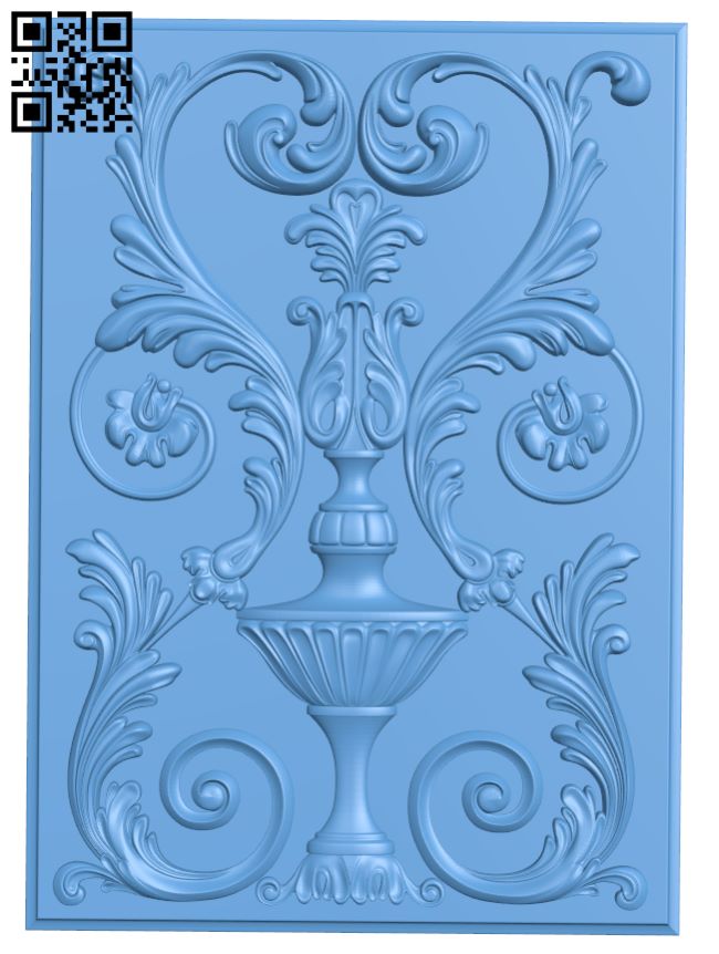 Carved frame pattern T0001156 download free stl files 3d model for CNC wood carving