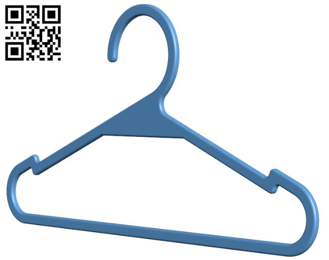 Cloth hanger H008850 file stl free download 3D Model for CNC and 3d printer