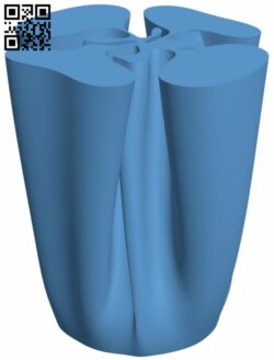 Cloth vase H008853 file stl free download 3D Model for CNC and 3d printer