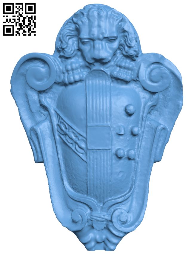 Coat of arms H008614 file stl free download 3D Model for CNC and 3d printer