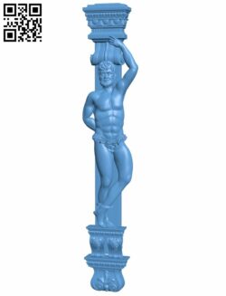 Column pattern T0001381 download free stl files 3d model for CNC wood carving