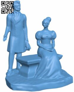 Couple – Men and women H008865 file stl free download 3D Model for CNC and 3d printer