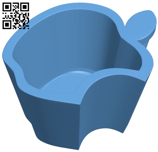 Cup - Apple style H008867 file stl free download 3D Model for CNC and 3d printer