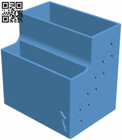 Desk organiser H008801 file stl free download 3D Model for CNC and 3d printer