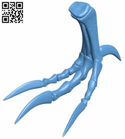 Dinosaur foot H009036 file stl free download 3D Model for CNC and 3d printer