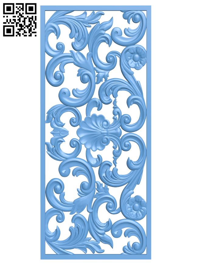 Door frame pattern T0001275 download free stl files 3d model for CNC wood carving