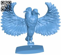 Double head eagle H008730 file stl free download 3D Model for CNC and 3d printer