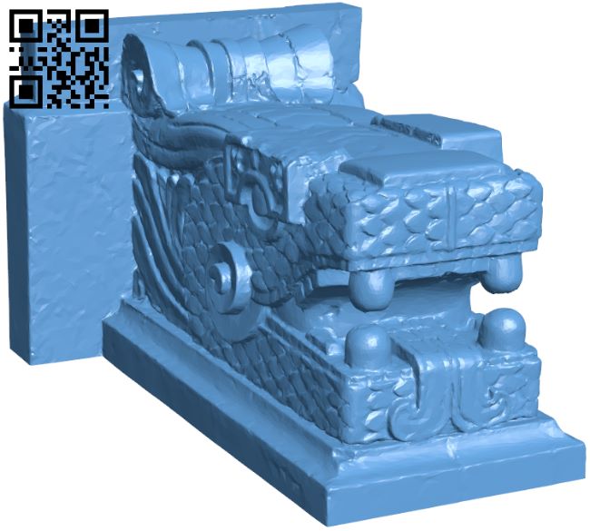 Dragon pillar foot H009037 file stl free download 3D Model for CNC and 3d printer