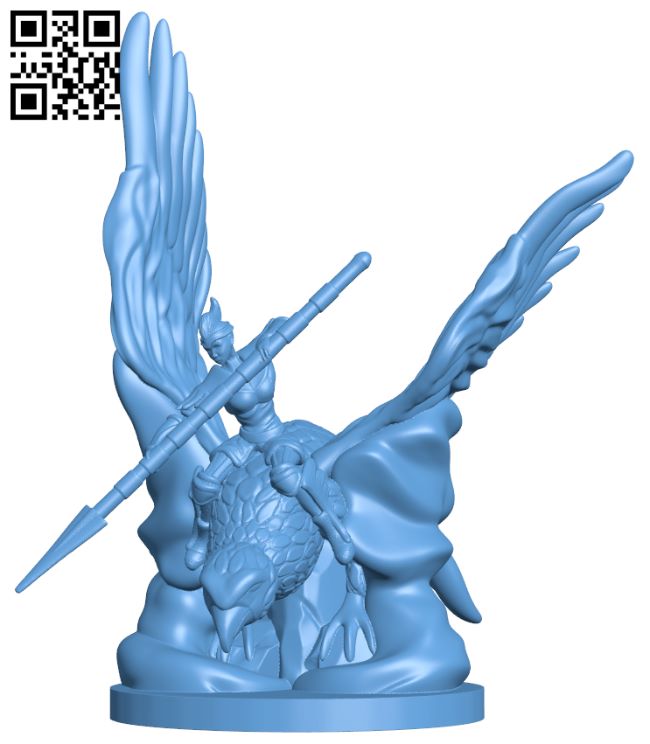 Eagle rider H008736 file stl free download 3D Model for CNC and 3d printer