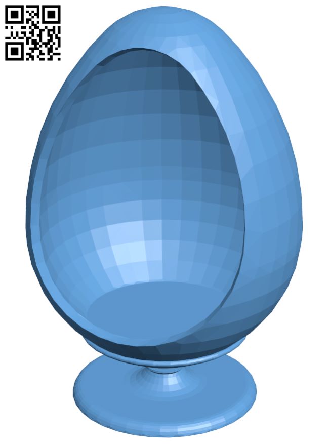 Egg chair H008565 file stl free download 3D Model for CNC and 3d printer
