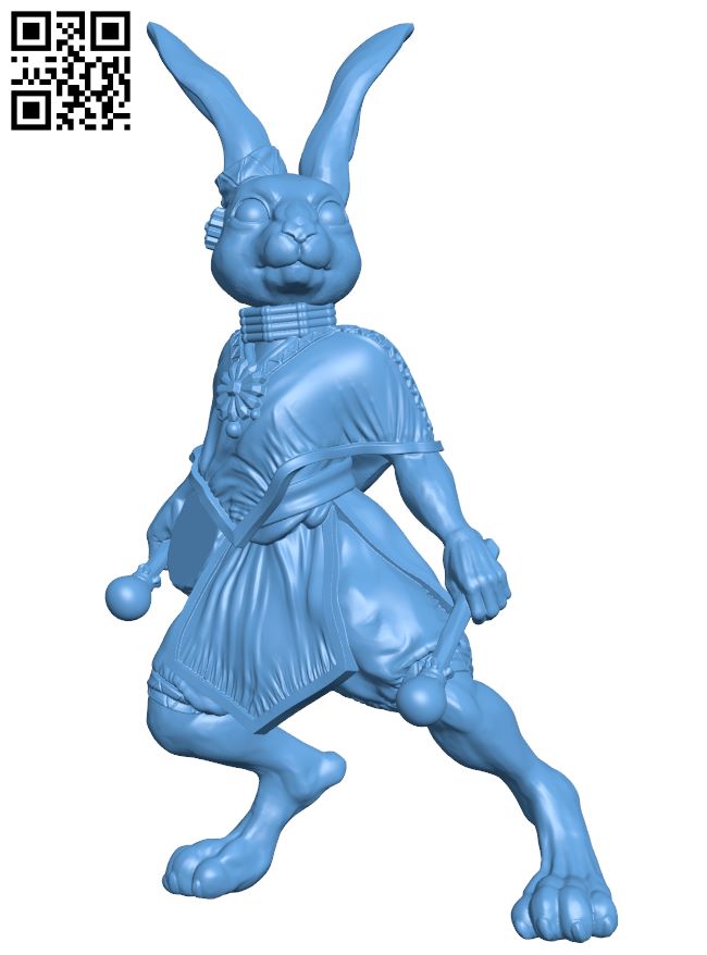 Elacott - Rabbitfolk Bard H008806 file stl free download 3D Model for CNC and 3d printer