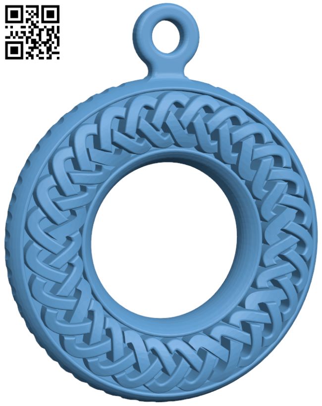 Eternal knot pendant H008872 file stl free download 3D Model for CNC and 3d printer