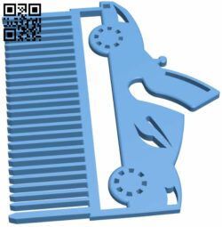 Ferrari comb H008874 file stl free download 3D Model for CNC and 3d printer