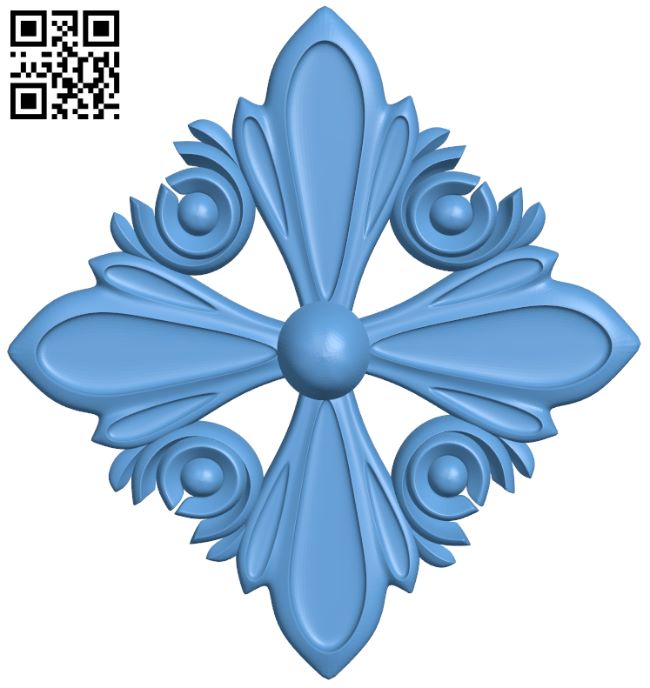 Flower pattern T0001146 download free stl files 3d model for CNC wood carving