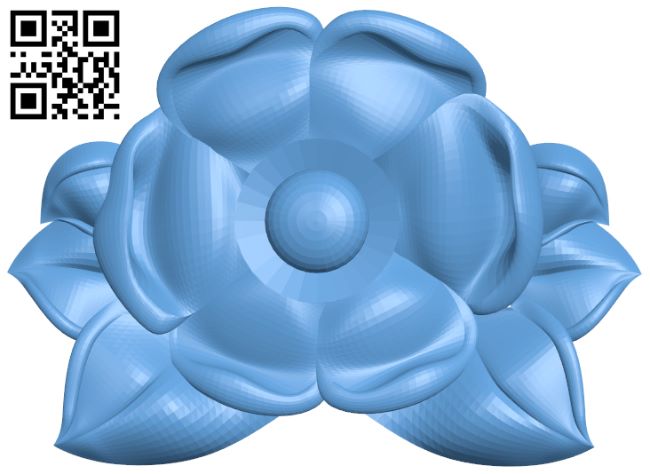 Flower pattern T0001171 download free stl files 3d model for CNC wood carving