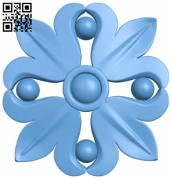 Flower pattern T0001175 download free stl files 3d model for CNC wood carving