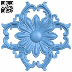 Flower pattern T0001176 download free stl files 3d model for CNC wood carving