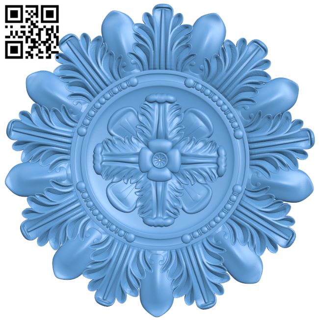 Flower pattern T0001235 download free stl files 3d model for CNC wood carving