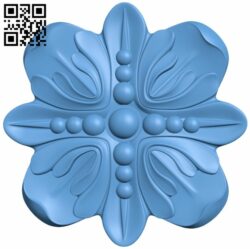 Flower pattern T0001241 download free stl files 3d model for CNC wood carving