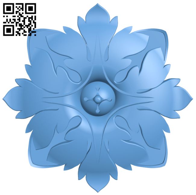 Flower pattern T0001244 download free stl files 3d model for CNC wood carving