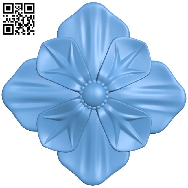 Flower pattern T0001262 download free stl files 3d model for CNC wood carving
