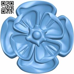 Flower pattern T0001355 download free stl files 3d model for CNC wood carving