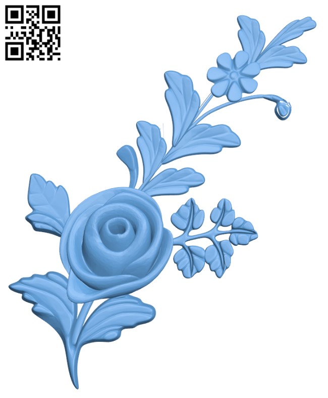 Flower pattern T0001422 download free stl files 3d model for CNC wood carving