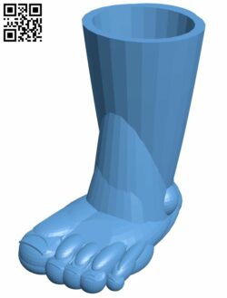 Foot planter H009045 file stl free download 3D Model for CNC and 3d printer